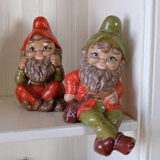 70s Ceramic Gnomes Retro Elves Gnomes Shelf Decor Vintage Etsy Golf Chipping Feather Painting Chipping Tips