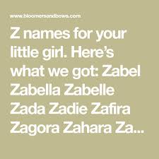 Here is a list of a few unique hebrew names for your baby girl; What Are Girl Names That Start With Z Hno At