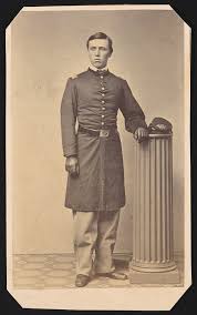 Captain Frederick Hurst of Co. E, 48th New York Infantry Regiment in  uniform]