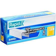 Rapid Staples 13 6 6mm Pack Of 5000