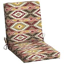 Mainstays Southwest Aztec 1 Piece 43 X 20in Outdoor Dining Chair Cushion Walmart Com Outdoor Dining Chair Cushions Dining Chair Cushions Patio Chairs Diy