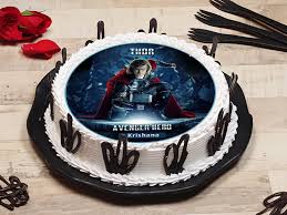 Turquoise and white animal prints cover each of the two layers, one round, one square. Super Hero Cakes Online Order Super Hero Cake For Kids Birthday