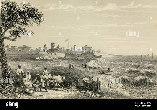 Fort St. George, located in Madras (now Chennai), was a significant British colonial military structure. Built in 1653 and completed in 1858, it played a key role in the history of British