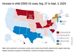 Case counts in the u.s. U S Tops 500 000 Covid 19 Cases In Children The Hospitalist