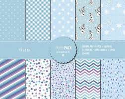Digital Paper Pack And Clip Art Frozen Printable 12x12 Sheets 300 Dpi Scrapbooking 5 Png Clipart Digital Paper Pack Digital Paper Paper Pack