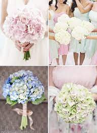 These pretty we love how this couple used preppy blue hydrangeas to decorate their venue. Beautiful Blooms Hydrangea Wedding Ideas Onefabday Com