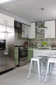 green kitchen cabinets contemporary