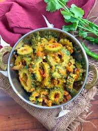 Sindhi Karela Bhaji Recipe Sindhi Style Bitter Gourd Sabzi Recipe In 2020 Bhaji Recipe Bitter Melon Recipes Vegetarian Recipes Lunch