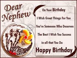 Here's wishing you a very happy birthday and a great day ahead. 50 Happy Birthday Wishes For Nephew Birthday Wishes Zone