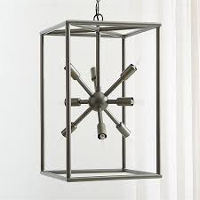 Compass Dark Brass Caged Starburst Pendant Light Crate And Barrel Silver Pendant Lamp Pendant Light Brass Cage