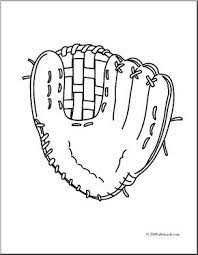 Plus, it's an easy way to celebrate each season or special holidays. Clip Art Realistic Baseball Glove Coloring Page I Abcteach Com Abcteach