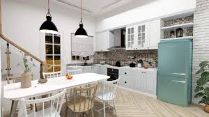 scandinavian style kitchen 3d model