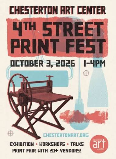 Chesterton Art Center's 4th Street Print Fest on October 3