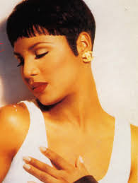 This sweet, feminine cut has a very short tapered back that curves with the head and long messy pieces on top. Toni Braxton S Beautiful Short Haircut 90s Short Hair Styles Toni Braxton Short Hair Toni Braxton
