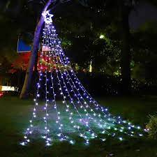 Outdoor Christmas Display Lights Outdoor Christmas Decorations Star Lights String 317 Led 11 5 Ft Christmas Tree Lights 8 Memory Lighting Modes Timer Christmas Star Lights For Yard Festival Party Christmas Decorations Cool White Amazon Com