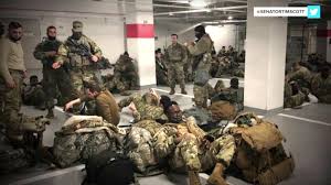 National guard troops could be seen performing drills the day before joe biden's inauguration as president. Shxwh0tlgy04om
