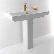 Kohler pedestal sinks are made from vitreous china like many other sinks. Kohler Reve Pedestal Sink Fixture Universe Modern Pedestal Sink Modern Bathroom Faucets Pedestal Sink