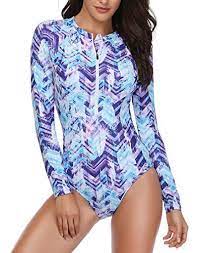Daci Women S One Piece Long Sleeve Rashguard Zip Uv Upf 50 Sun Protection Pure Black Surf Long Sleeve Swimsuit Long Sleeve One Piece Swimsuit Swimsuit Fashion