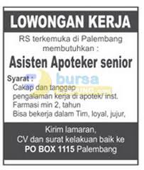 Namun jika fasilitas yang ada di puskesmas atau. Loker Asisten Apoteker Desember 2020 Bos Loker