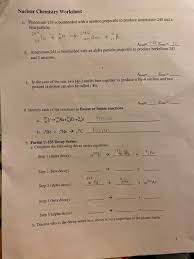 Describes how to write the nuclear equations for alpha and beta decay. Writing Nuclear Equations Chem Worksheet 4 Answers Key Tessshebaylo