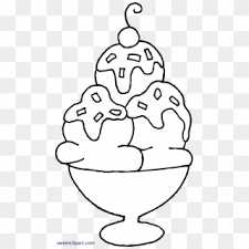 How many people a gallon of ice cream serves depends on how much each person eats. Svg Royalty Free Sundae Coloring Page Sweet Clip Art Ice Cream Sundae Drawing Hd Png Download 3030x5360 1295341 Pngfind