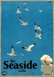 The Seaside Calls Vintage Posters Vintage Travel Posters Art