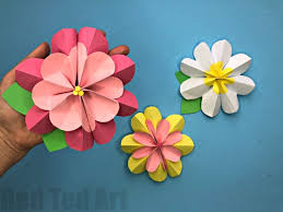 Maybe you would like to learn more about one of these? Easy 3d Paper Flowers For Spring Red Ted Art Make Crafting With Kids Easy Fun