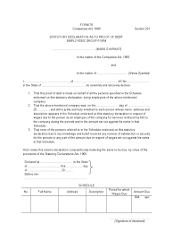 You may be given a declaration form to fill in or you can write it yourself. Form 78 Statutory Declaration As To Proof Of Debt Employees Group Form Government Information Virtue