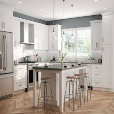 Get pantry cabinets, base & wall cabinets, shaker cabinets & more. Plywood Shaker Ready To Assemble Base Cabinets In White Kitchen The Home Depot
