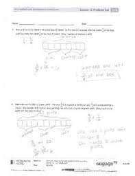 4 fourths ÷ 4 = 1 fourth = ; New York State Grade 5 Math Common Core Module 4 Lesson 10 12 Answer Key