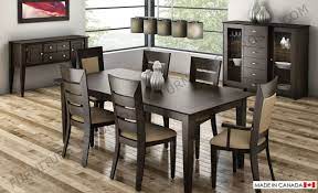 Solid Wood Dining Table And Chairs Made In Canada Dining Room Contemporary Dining Room Furniture Kitchen Table Settings