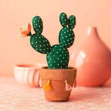 Learn how to make your own version with our template and tutorial. Felt Bunny Ear Cactus Diy Tutorial Lia Griffith