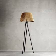 Lampe sur pied en bambou et abat jour lin ecologique andes naturel noir decoration salon lampe lampadaire design lampadaire bois. Abat Jour Palma Xl Naturel O55cm H32cm Tine K Home Luminaires Nedgis