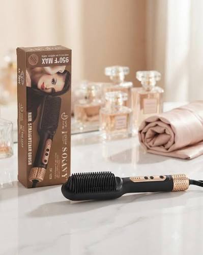 ✨ Cepillo Alisador SOKANY 😍 💰 Precio: RD$800 ✓ Beneficios principales: ✔️  Alisa desde la raíz hasta las puntas ✔️ Reduce el frizz y el volumen ✔️  Resultados tipo salón desde casa