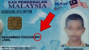Salinan kad pengenalan (depan dan belakang)/pasport (untuk pemohon utama/tambahan). Can You Choose Not To Have Bin Or Binti On Your Mykad Asklegal My
