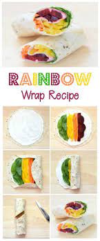 How To Make A Rainbow Wrap Step By Step Rainbow Tortilla Wrap Recipe Healthy Fun Food Idea For Kids Packed Lunches Ea Wrap Recipes Kids Packed Lunch Food