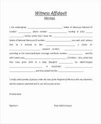 Sample Witness Statement Form Best Of Sample Witness Affidavit Form 8 Free Documen Good Essay Printable Inspirational Quotes Personal Development Plan Template