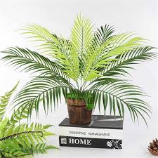Popular exotic style palms in plastic pot suitable for outdoor and in. Artificial Palm Leaf Bush Greenery Plants Faux Fake Tropical Palm Fronds Plant 9 Leaves Palm Tree For Home Party Wedding Decor Artificial Plants Aliexpress