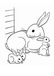 If you like challenging coloring pages, try this mom and baby coloring page. Coloring Pages Baby Rabbit With Mom Coloring Page