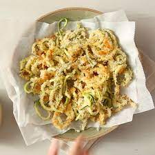 Baked Parmesan Zucchini Curly Fries Video Recipe Video Healthy Snacks Recipes Easy Healthy Recipes Vegetarian Recipes Healthy