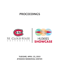 2019 Huskies Showcase Proceedings