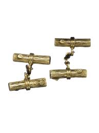 The accompanying bars are made from 18k gold or palladium plated sterling silver. Boucheron 18k Gold Cufflinks Ref 78984