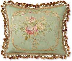 The white flowers and green stems contrast beautifully against the dark background. I Want A Bunch Of These For The Couch Needlepoint Pillows Tapestry Pillow Pillows