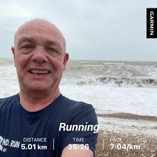 Wet 🌧️ and windy 5k before work, had to really kick my butt to get out  there today but glad I did 💪🏻💪🏻