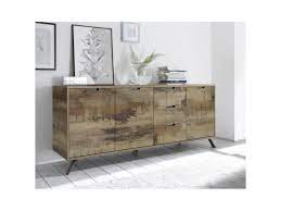 Check spelling or type a new query. Buffet Bahut Industriel 3 Portes 3 Tiroirs Alabama Coloris Marron Vente De Deladeco Conforama