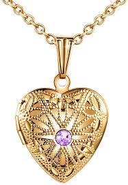 Picturesongold.com is a direct manufacturer and may be able to change the design to fit your needs. Amazon Com Miclee Heart Shape Photo Locket Pendant Necklace Stainless Steel Necklace With 19 7 Inch Cable Chain Clothing