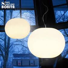 White Glass Ball Modern Hanging Lamps Simple Led Milky Oval Pendant Lighting Glass Flat Round Cord Pendant Lamp Pendant Lights Aliexpress