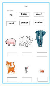Big Small Fast And Slow Interactive Worksheet Grammar For Kids English Grammar For Kids English As A Second Language Esl