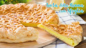 Roselline di petali di mele e base di pasta sfoglia! Torta Della Nonna Con Pasta Sfoglia E Crema Al Limone Ricetta Facile E Veloce 55winston55 Youtube