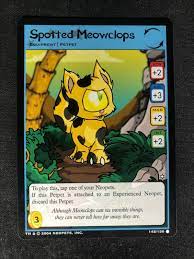 Neopets TCG Spotted Meowclops 145150 Hannah and the Ice Caves Petpet  Common | eBay